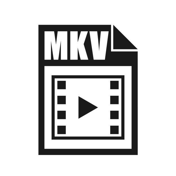 MKV文件图标，平面设计风格图片下载