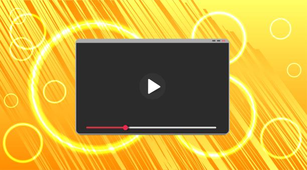 在线视频平台页眉或页脚横幅模板与复制空间。数字商业推广，视频广告-社交媒体营销。图片下载