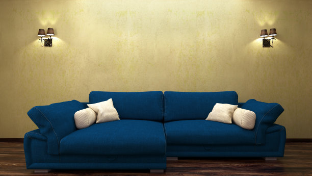 现代复古的想法，一个不同的内饰，从你的想法。手绘混凝土墙图片下载