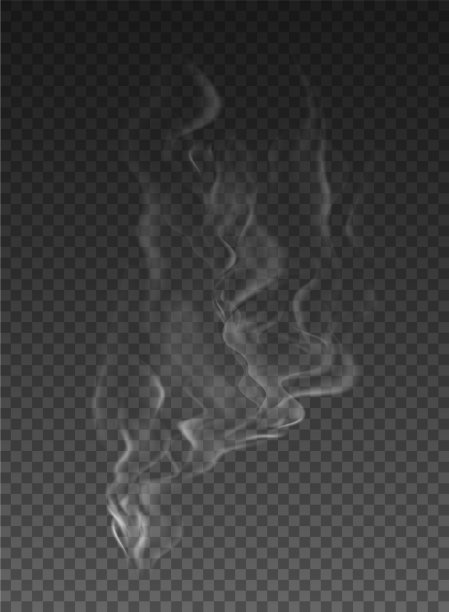 雾和烟雾设置隔离透明图片下载