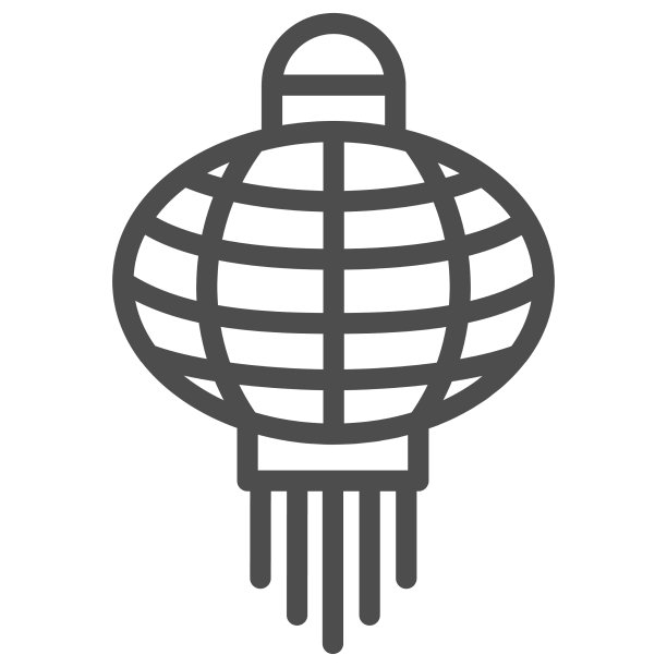 中国灯笼线象征着中国的中秋节图片下载