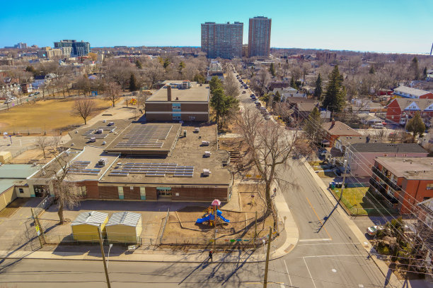 加拿大多伦多市中心的景观从东约克。城市景观。这张照片于2021年2月14日在纽约东部拍摄图片下载