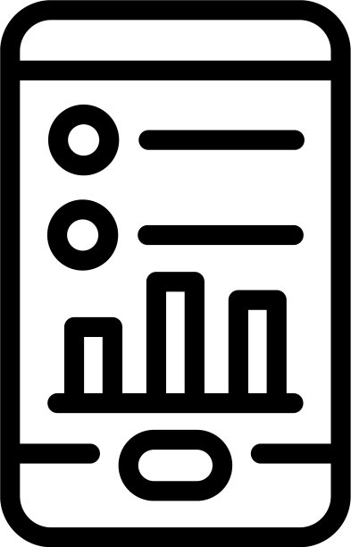 移动应用支付图标轮廓风格图片下载