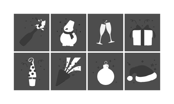 设置图标或黑白图片下载