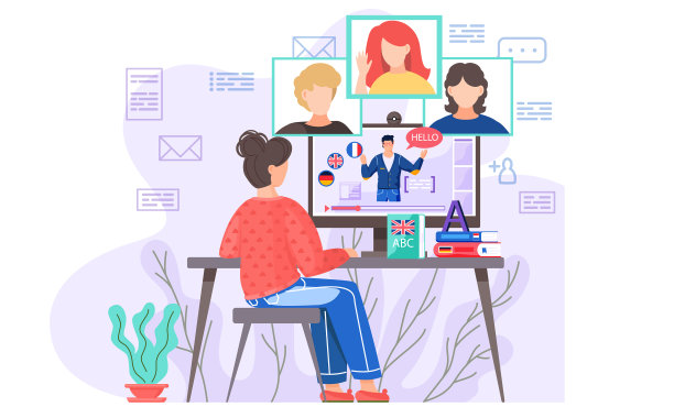 外语学习概念组英语图片下载