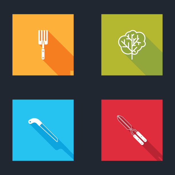 设置花园叉树锯和园艺手工图片下载