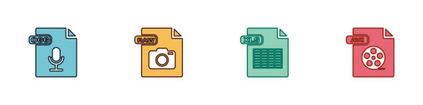 设置ogg文件文档原始的XLS和avi图标图片下载