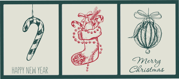 手绘圣诞球图片下载