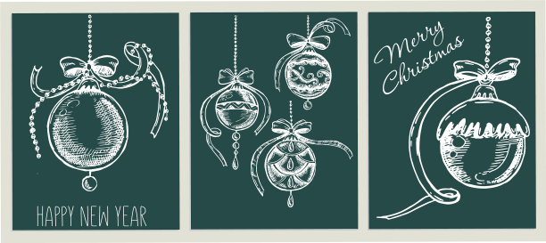 手绘圣诞球图片下载