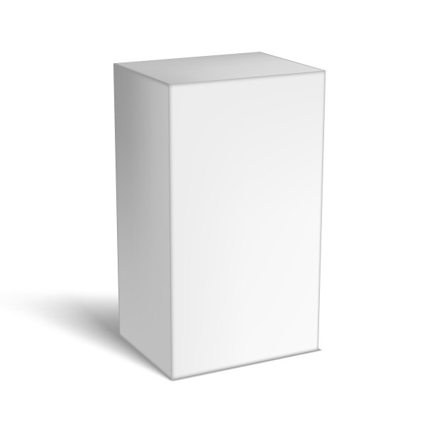 现实的白色硬纸板箱上的白色背图片下载