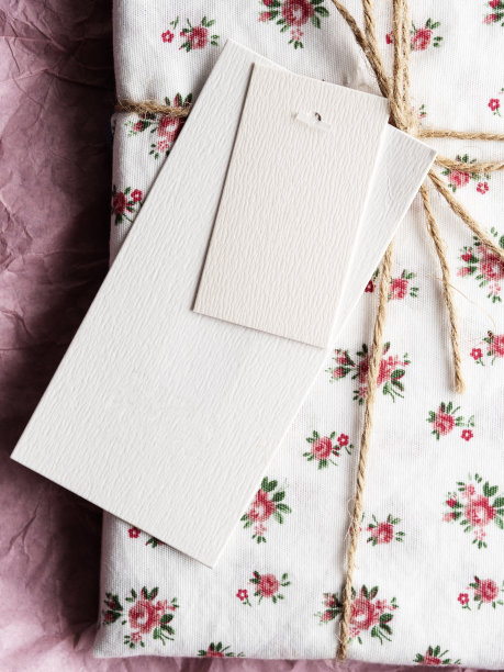 采购产品餐巾，厨房毛巾，标签，空白礼物或价格标签图片下载