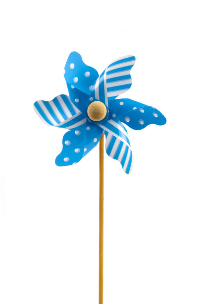 蓝色的风车图片下载