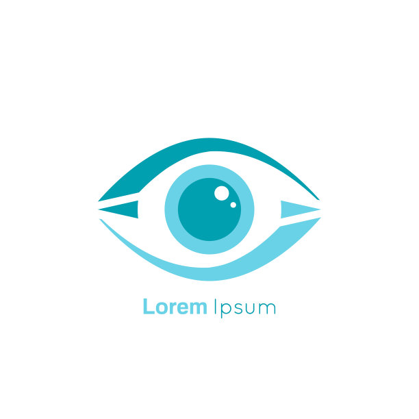 白色背景上的眼睛符号图片下载