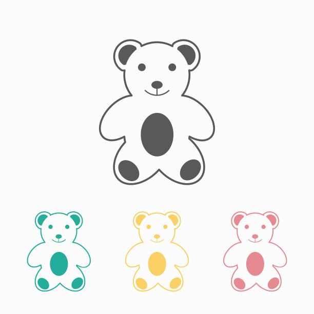 熊卡通图标图片下载