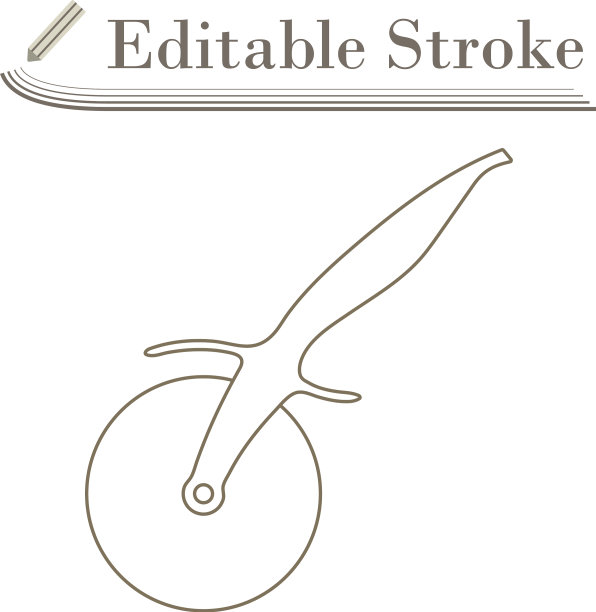 披萨卷刀图标图片下载