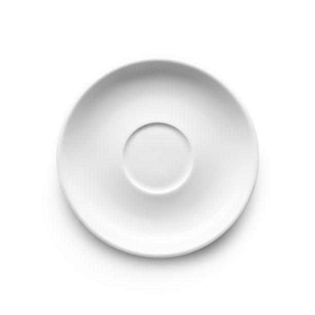 白色背景上的白色碟子图片下载
