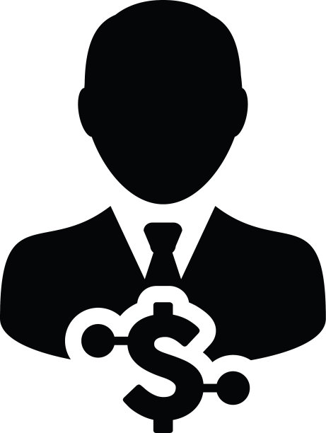 档案图标数字美元货币与男性图片下载