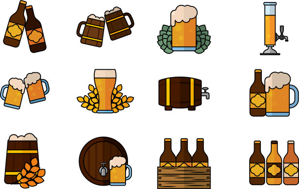 孤立设置十月fest图标图片下载