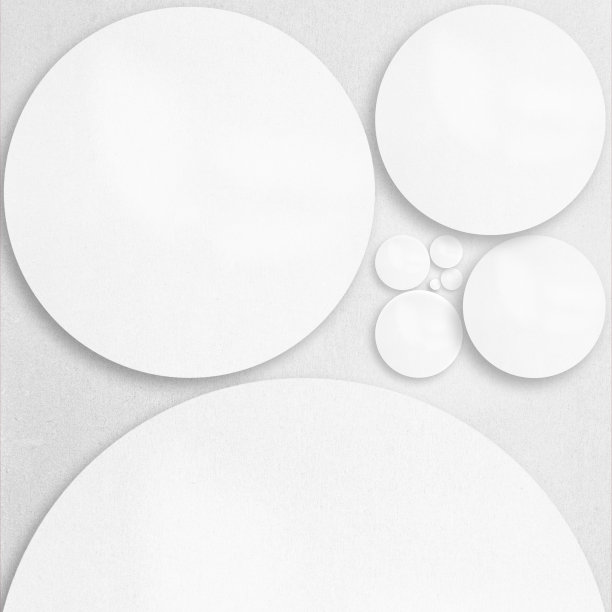 各种形状的抽象插图与白牛皮纸图案图片下载