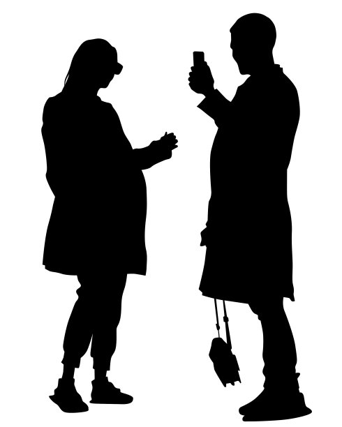 智能手机的女人图片下载