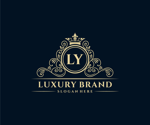 Ly首字母黄金书法女性图片下载