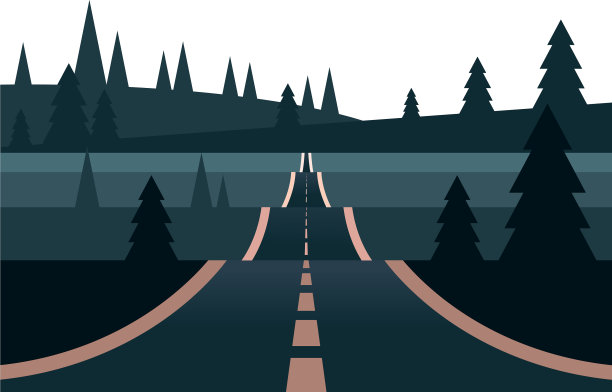 冬季景观景色以松树林为主图片下载