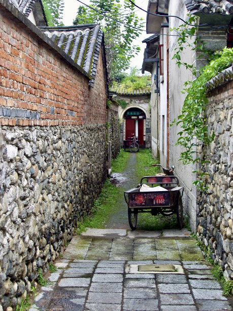 云南大理老城胡同图片下载