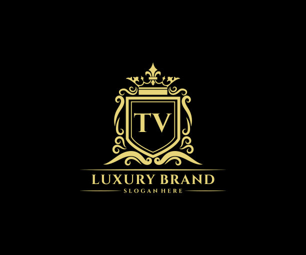 电视首字母黄金书法女性图片下载