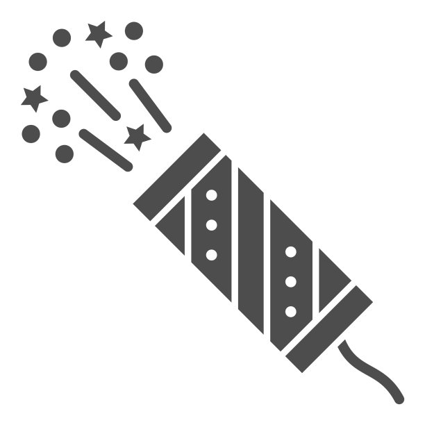 闹剧固体图标新年概念皮特图片下载