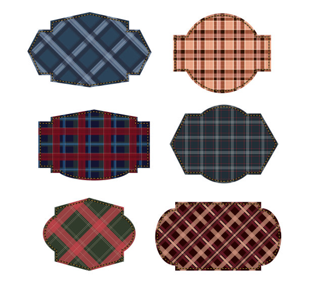 纺织品标签标签织物质地隔离图片下载