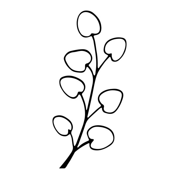 封面突出图标花卉手绘涂鸦图片下载