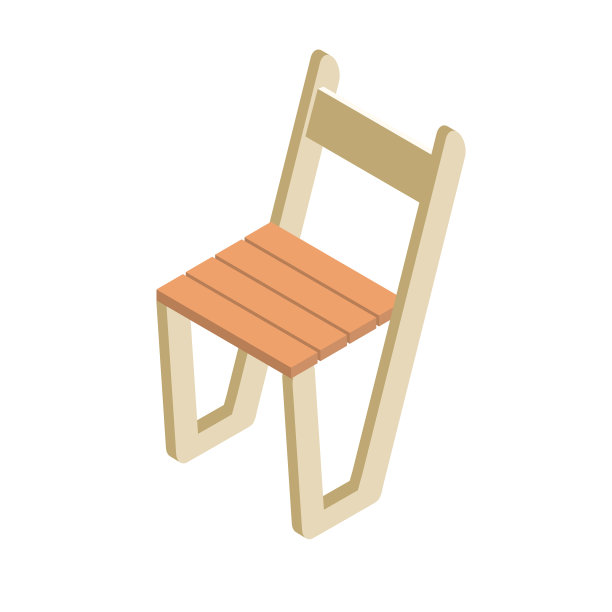 现代风格的木椅，用于野餐和野餐图片下载