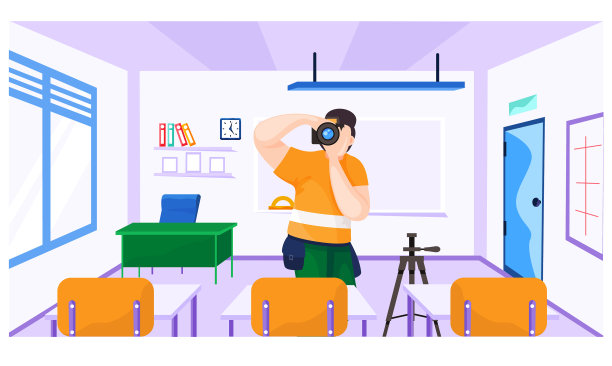 有在线教育课程的学生图片下载