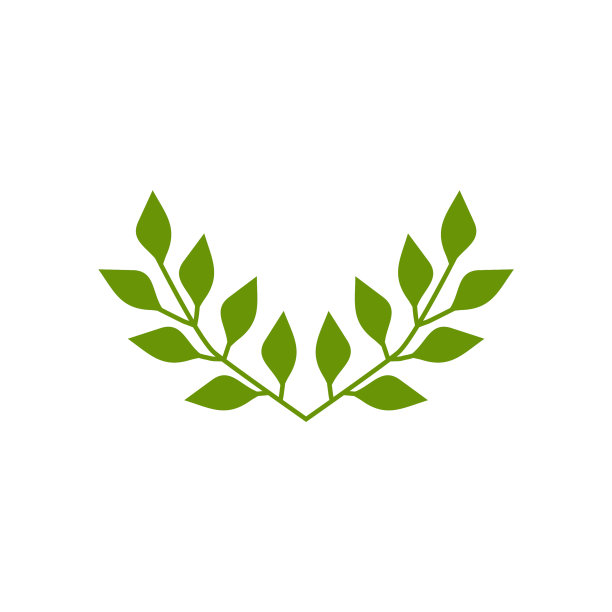 叶子图标logo设计模板图片下载