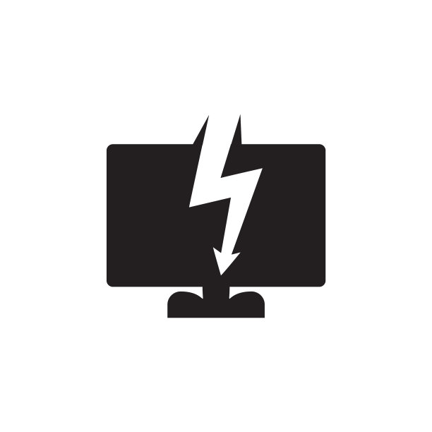 电视显示器标识设计模板图片下载