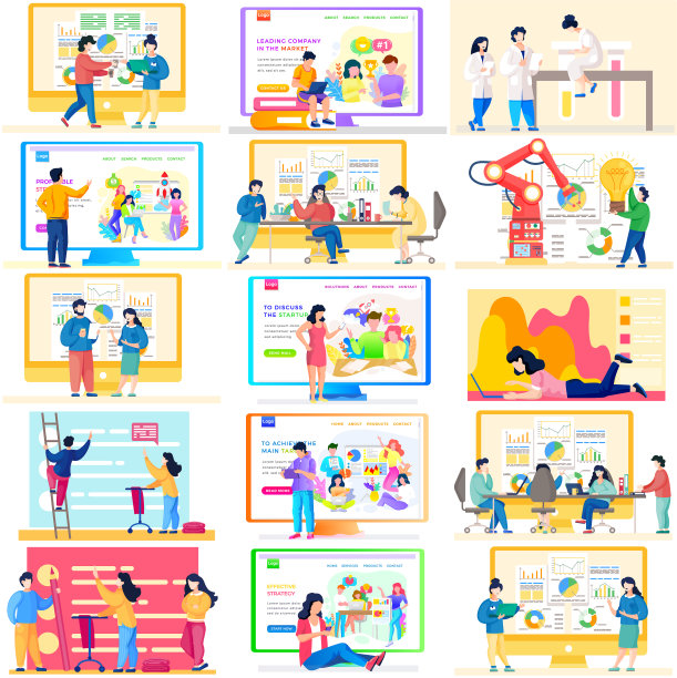 人们工作和分析金融统计图片下载