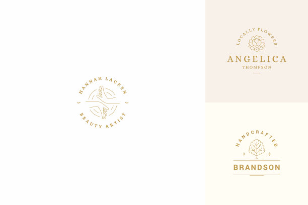 线标志标志设计模板集图片下载