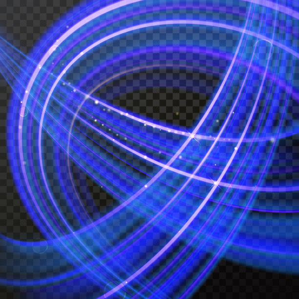 浅线蓝色霓虹漩涡效应闪光图片下载