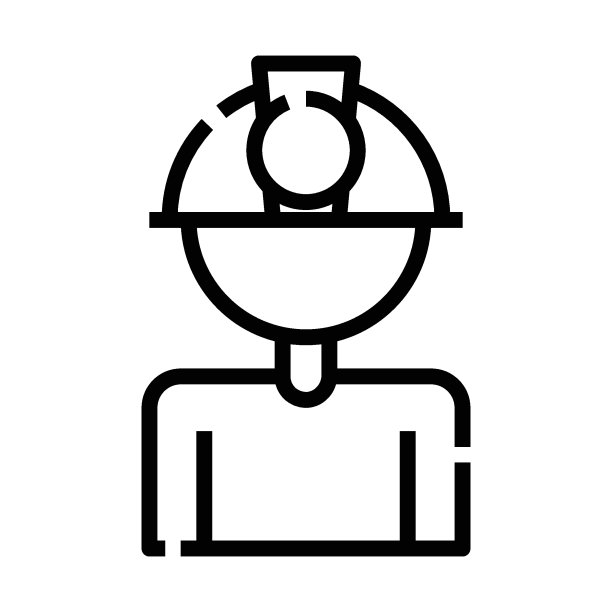 采购产品工业工人和安全帽向量设计，意外头部保护概念，矿工图标图片下载