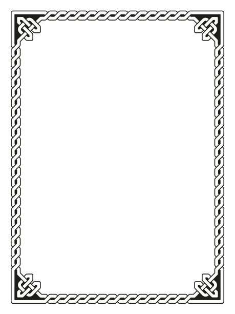 装饰凯尔特帧矢量插图图片下载