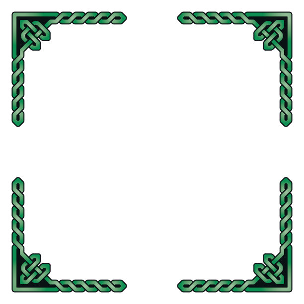 传统装饰凯尔特框架矢量插图图片下载