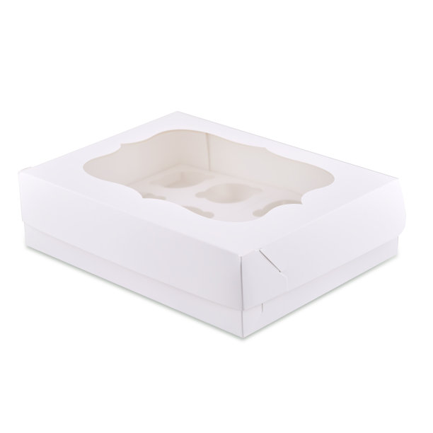 空白纸杯蛋糕或松饼包装盒，拷贝空间图片下载