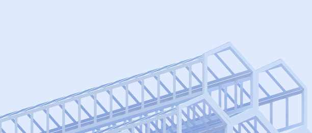 抽象的建筑背景和现代与结构几何在蓝紫色。复制空间，网站，海报，卡片-3d渲染图片下载