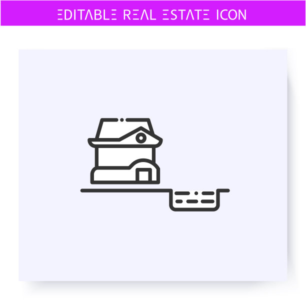 个人游泳池线路图标可编辑图片下载