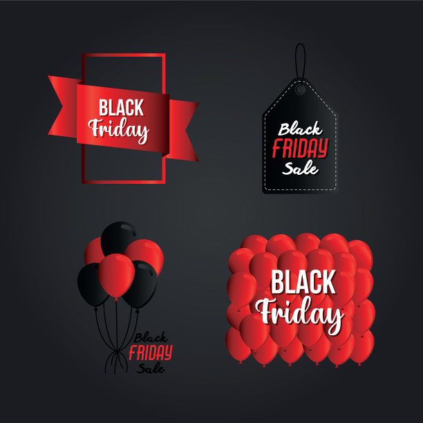 图标捆绑黑色星期五的字母图片下载