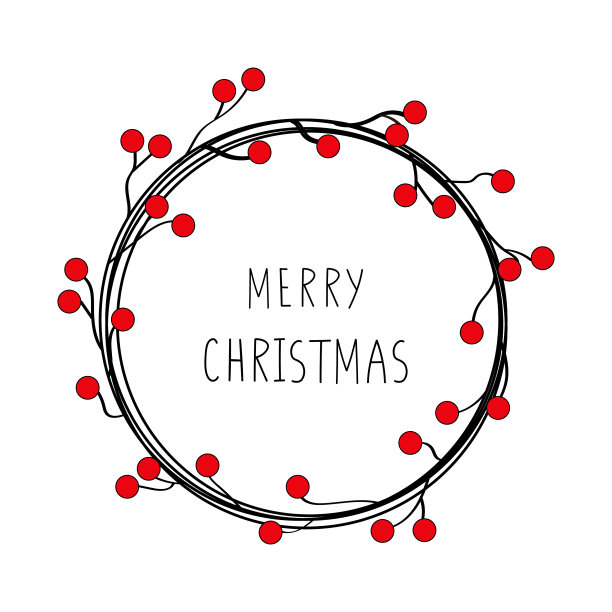 圣诞花环图片下载