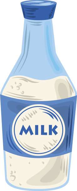 食品瓶牛奶乳制品隔离白色图片下载