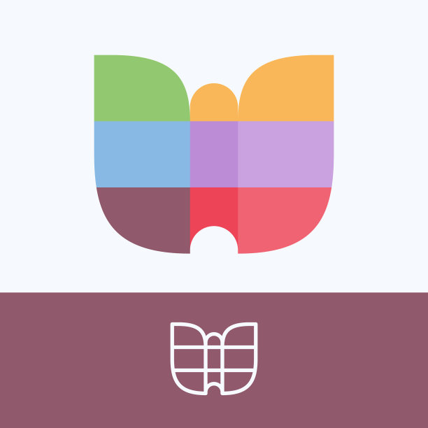 字母W图案logo设计图片下载