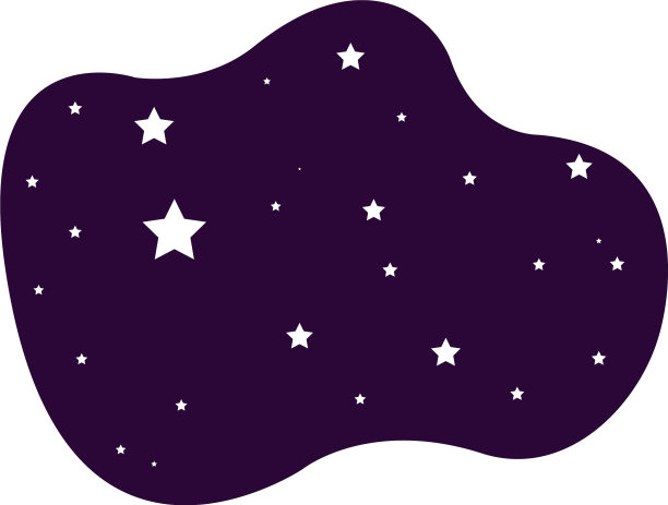 夜星斗景象孤立图标图片下载