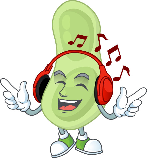 卡通吉祥物设计肺炎葡萄球菌图片下载